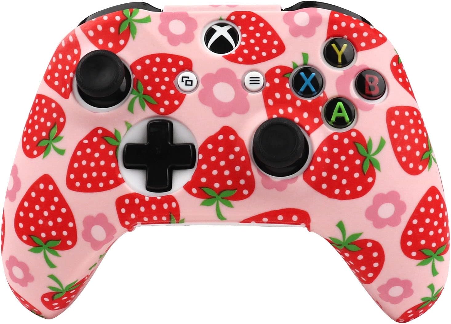 RALAN Controller Skin for Xbox One, Anti-Slip Silicone Controller Cover Protector Case Compatible for Xbox 1 Wireless/Wired Gamepad Joystick with 2 Cute Thumb Grips Caps. - Image 2